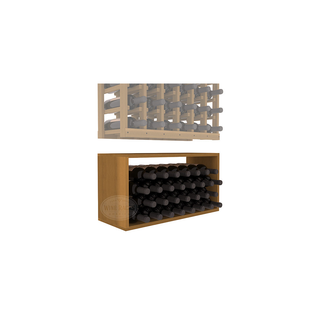 Elementcollection 6 Column Wood Wine Bin Extender Oak Stained