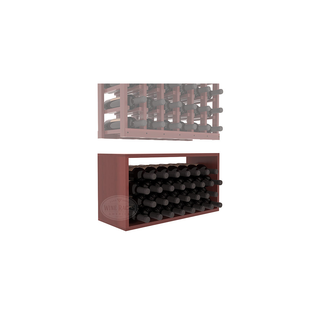 Elementcollection 6 Column Wood Wine Bin Extender Cherry Stained