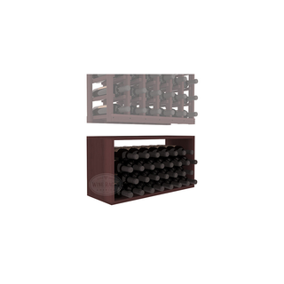 Elementcollection 6 Column Wood Wine Bin Extender Walnut Stained