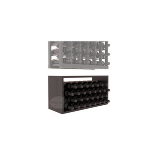 Elementcollection 6 Column Wood Wine Bin Extender Black Stained