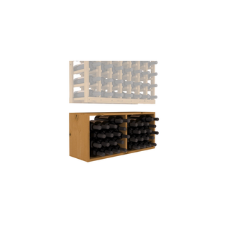 Elementcollection 7 Column Wood Wine Bin Extender Oak Stained