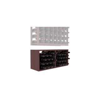 Elementcollection 7 Column Wood Wine Bin Extender Walnut Stained