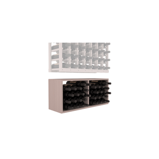 Elementcollection 7 Column Wood Wine Bin Extender Greywash Stained