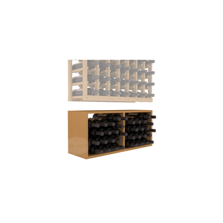 Elementcollection 7 Column Wood Wine Bin Extender Oak Stained