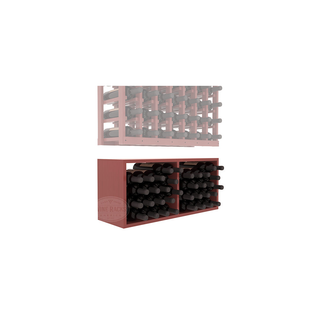 Elementcollection 7 Column Wood Wine Bin Extender Cherry Stained