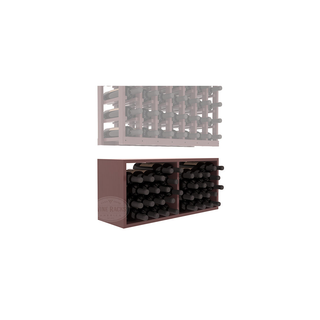 Elementcollection 7 Column Wood Wine Bin Extender Walnut Stained