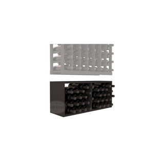 Elementcollection 7 Column Wood Wine Bin Extender Black Stained
