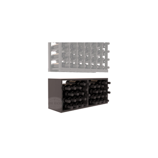 Elementcollection 7 Column Wood Wine Bin Extender Black Stained