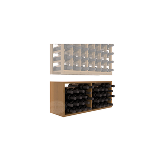 Elementcollection 7 Column Wood Wine Bin Extender Oak Stained