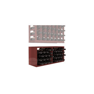 Elementcollection 7 Column Wood Wine Bin Extender Cherry Stained