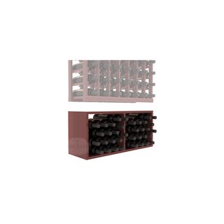 Elementcollection 7 Column Wood Wine Bin Extender Cherry Stained
