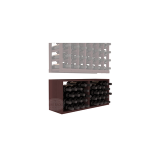 Elementcollection 7 Column Wood Wine Bin Extender Walnut Stained