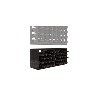 Elementcollection 7 Column Wood Wine Bin Extender Black Stained