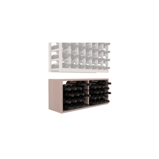 Elementcollection 7 Column Wood Wine Bin Extender Greywash Stained