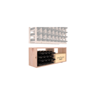 Elementcollection 8 Column Wood Wine Bin Extender Unstained