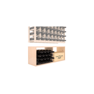Elementcollection 8 Column Wood Wine Bin Extender Unstained