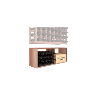 Elementcollection 8 Column Wood Wine Bin Extender Unstained
