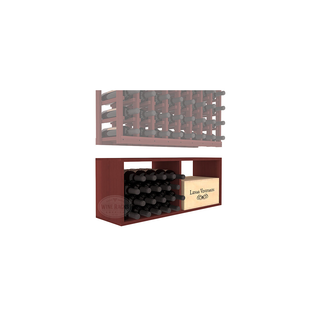 Elementcollection 8 Column Wood Wine Bin Extender Cherry Stained