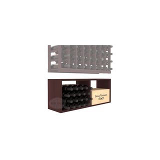 Elementcollection 8 Column Wood Wine Bin Extender Walnut Stained