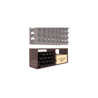 Elementcollection 8 Column Wood Wine Bin Extender Walnut Stained