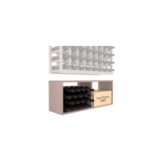 Elementcollection 8 Column Wood Wine Bin Extender Greywash Stained