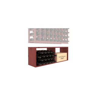 Elementcollection 9 Column Wood Wine Bin Extender Cherry Stained