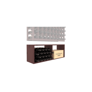 Elementcollection 9 Column Wood Wine Bin Extender Walnut Stained