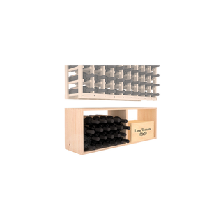 Elementcollection 9 Column Wood Wine Bin Extender Unstained Element Collection