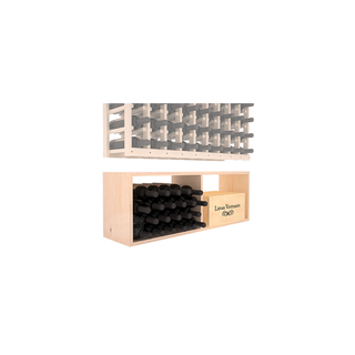 Elementcollection 9 Column Wood Wine Bin Extender Unstained