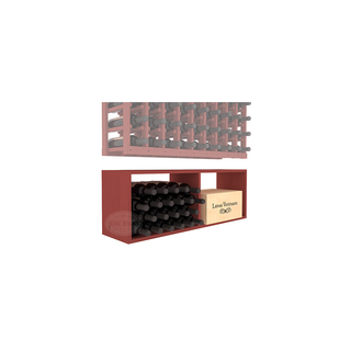 Elementcollection 9 Column Wood Wine Bin Extender Cherry Stained