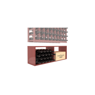 Elementcollection 9 Column Wood Wine Bin Extender Cherry Stained