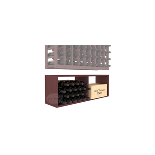 Elementcollection 9 Column Wood Wine Bin Extender Walnut Stained