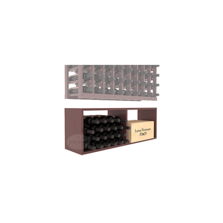Elementcollection 9 Column Wood Wine Bin Extender Walnut Stained