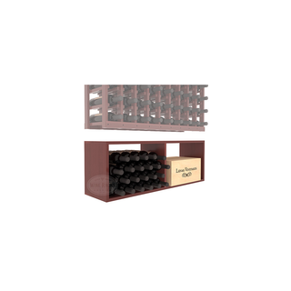 Elementcollection 9 Column Wood Wine Bin Extender Cherry Stained