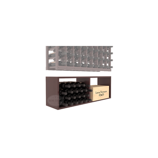Elementcollection 9 Column Wood Wine Bin Extender Walnut Stained