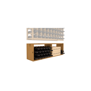 Elementcollection 10 Column Wood Wine Bin Extender Oak Stained