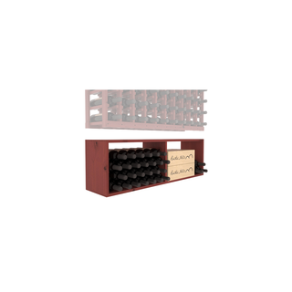 Elementcollection 10 Column Wood Wine Bin Extender Cherry Stained