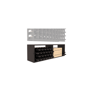 Elementcollection 10 Column Wood Wine Bin Extender Black Stained