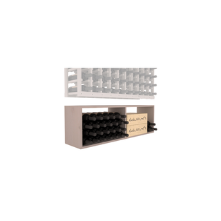 Elementcollection 10 Column Wood Wine Bin Extender Greywash Stained