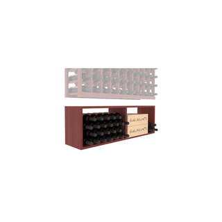 Elementcollection 10 Column Wood Wine Bin Extender Cherry Stained
