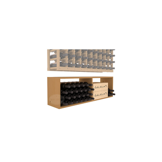 Elementcollection 10 Column Wood Wine Bin Extender Oak Stained