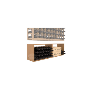 Elementcollection 10 Column Wood Wine Bin Extender Oak Stained
