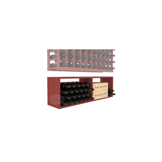 Elementcollection 10 Column Wood Wine Bin Extender Cherry Stained