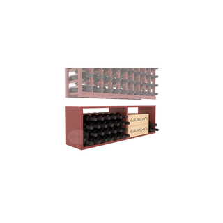 Elementcollection 10 Column Wood Wine Bin Extender Cherry Stained