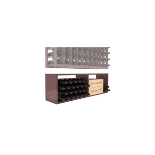 Elementcollection 10 Column Wood Wine Bin Extender Walnut Stained