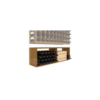 Elementcollection 10 Column Wood Wine Bin Extender Oak Stained