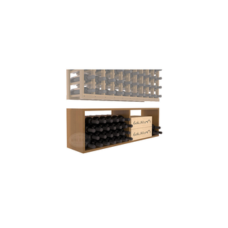 Elementcollection 10 Column Wood Wine Bin Extender Oak Stained