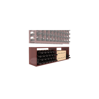 Elementcollection 10 Column Wood Wine Bin Extender Cherry Stained