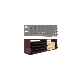 Elementcollection 10 Column Wood Wine Bin Extender Walnut Stained