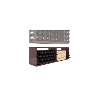 Elementcollection 10 Column Wood Wine Bin Extender Walnut Stained
